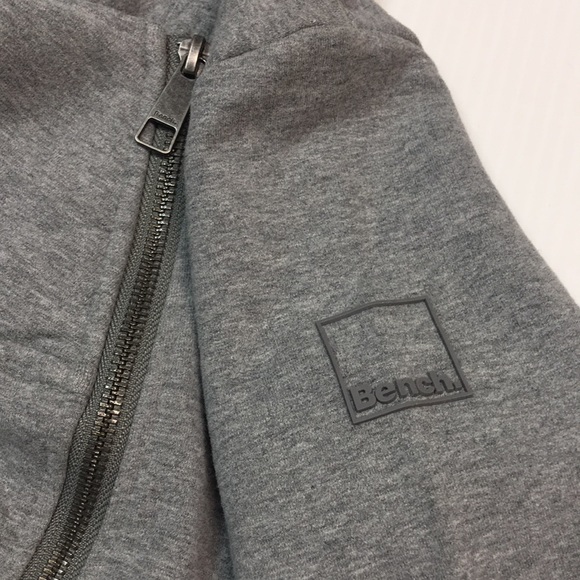 Bench Women’s Light Gray Shawl Collar Zip Up Sweater. Sz S - Picture 7 of 14